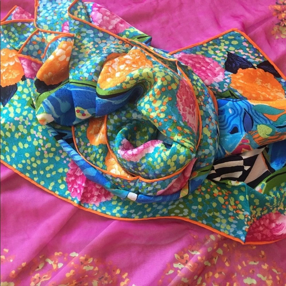 louis feraud silk scarf vintage - Picture 6 of 10